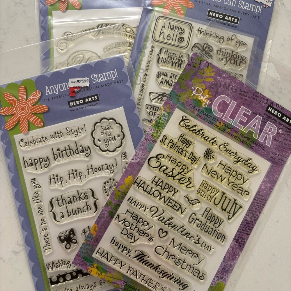 Hero Arts - Clear Stamp Sets LOT